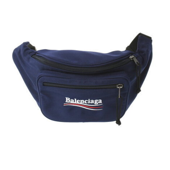 BALENCIAGA Belt Bag Explorer Navy Blue Nylon Body - Picture 1 of 12
